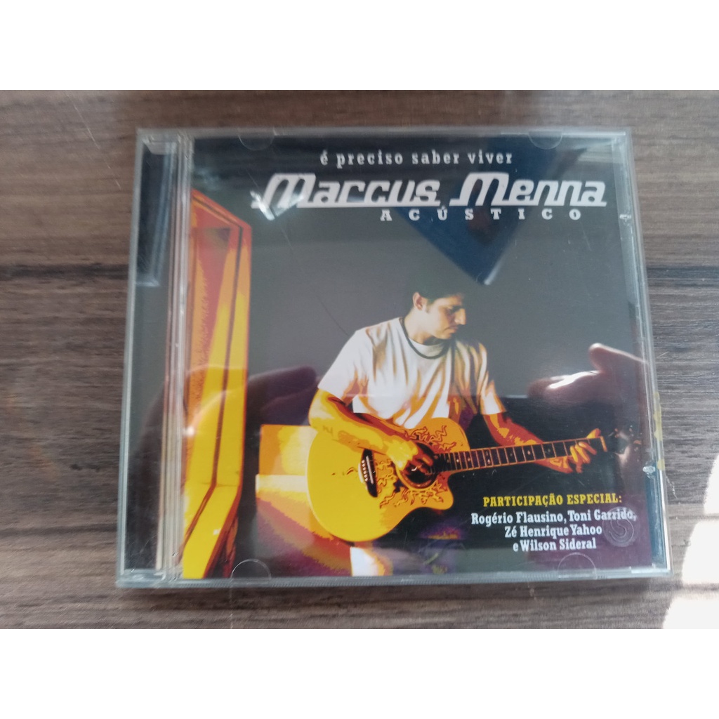 CD Marcus Menna É Preciso saber Viver Acústico