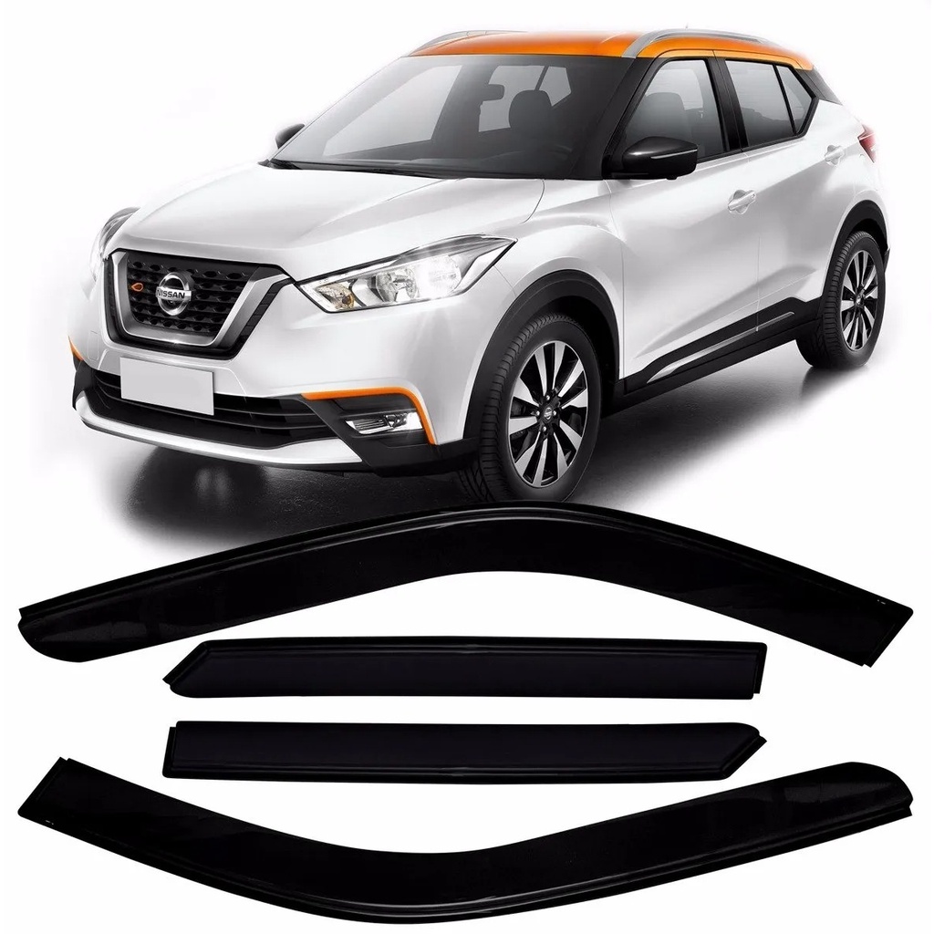Jogo Calha De Chuva Nissan Kicks 2016 a 2023 4 Portas em Oferta na Shopee