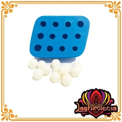 Molde de Silicone pérolas mini p/ sabonete, vela, gesso, resina, biscuit