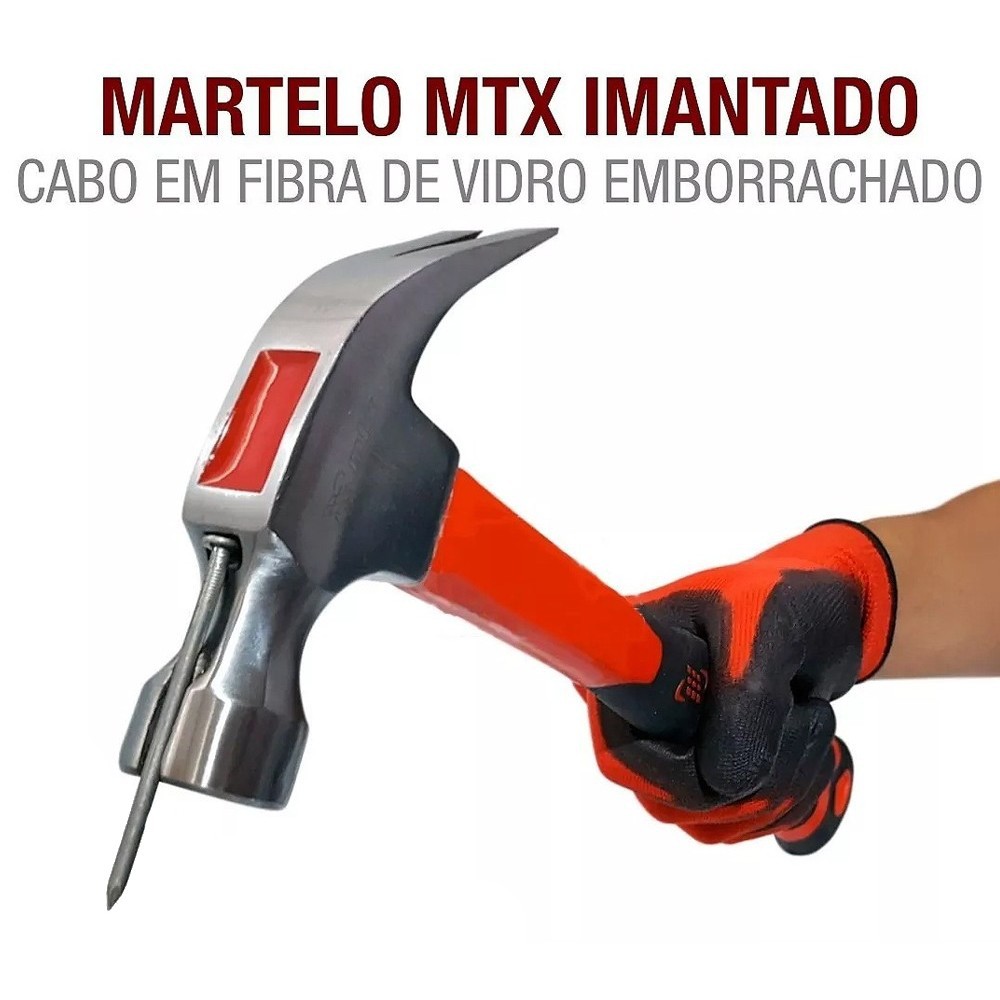 Martelo Unha 27 Mm Magnetica Cabo Fibra Mtx - 104469