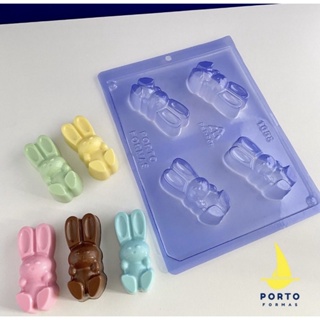 1~5 Forma silicone p/chocolate bombom coelhinho  P1058 porto lançamento páscoa 2025 em Oferta na Shopee