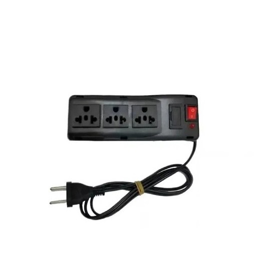 Filtro de linha 3 entradas padrão antigo régua de extensão com chave liga desliga em Oferta na Shopee