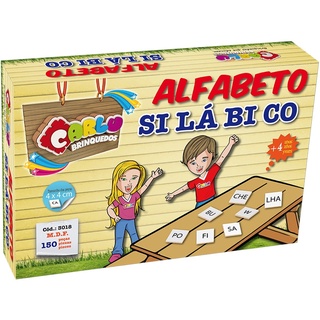 Brinquedo Pedagogico Madeira Alfabeto Silabico 150 Pecas