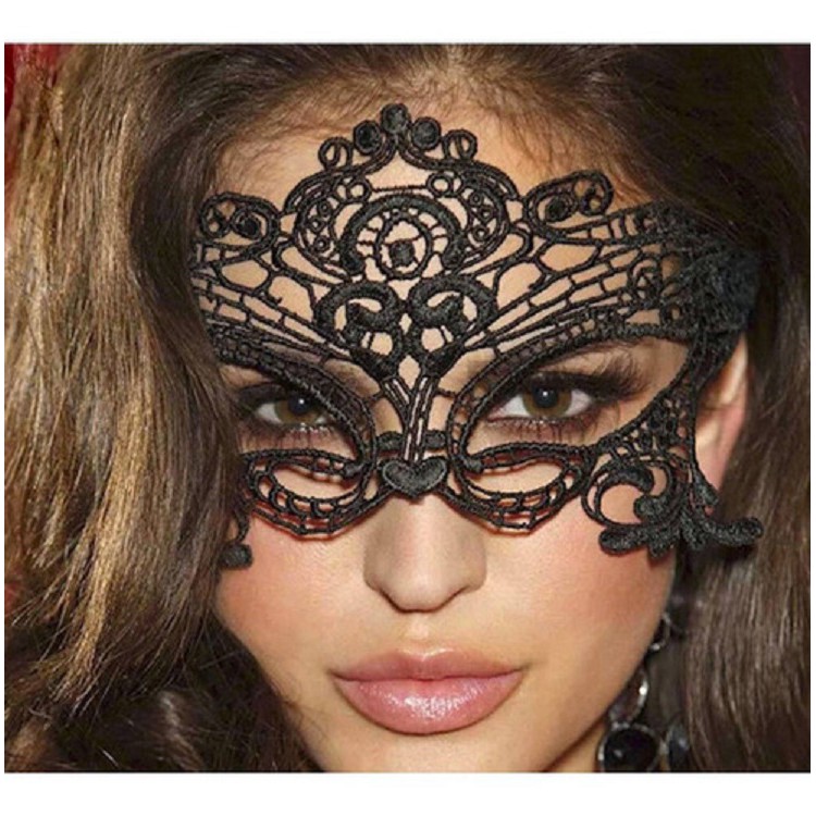 Máscara Sexy Facial Veneziana Carnaval Erótica Renda