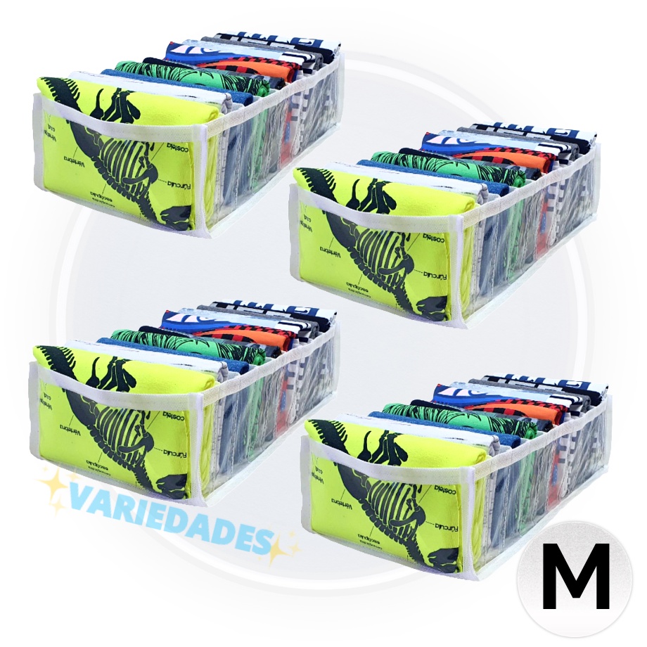 4 Colmeias Organizadoras de Armário e Gaveta para Camisetas e Bermudas