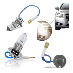 Par Lâmpadas Halógena Tiger Auto H3 55w - 12v