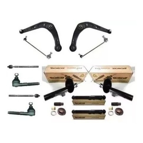 04 Amortecedores + Kit´s Peugeot 206/207 Escapade