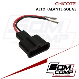 Chicote Conector Plug Alto Falante Volkswagen Gol G5 G6 C/2 Unidades