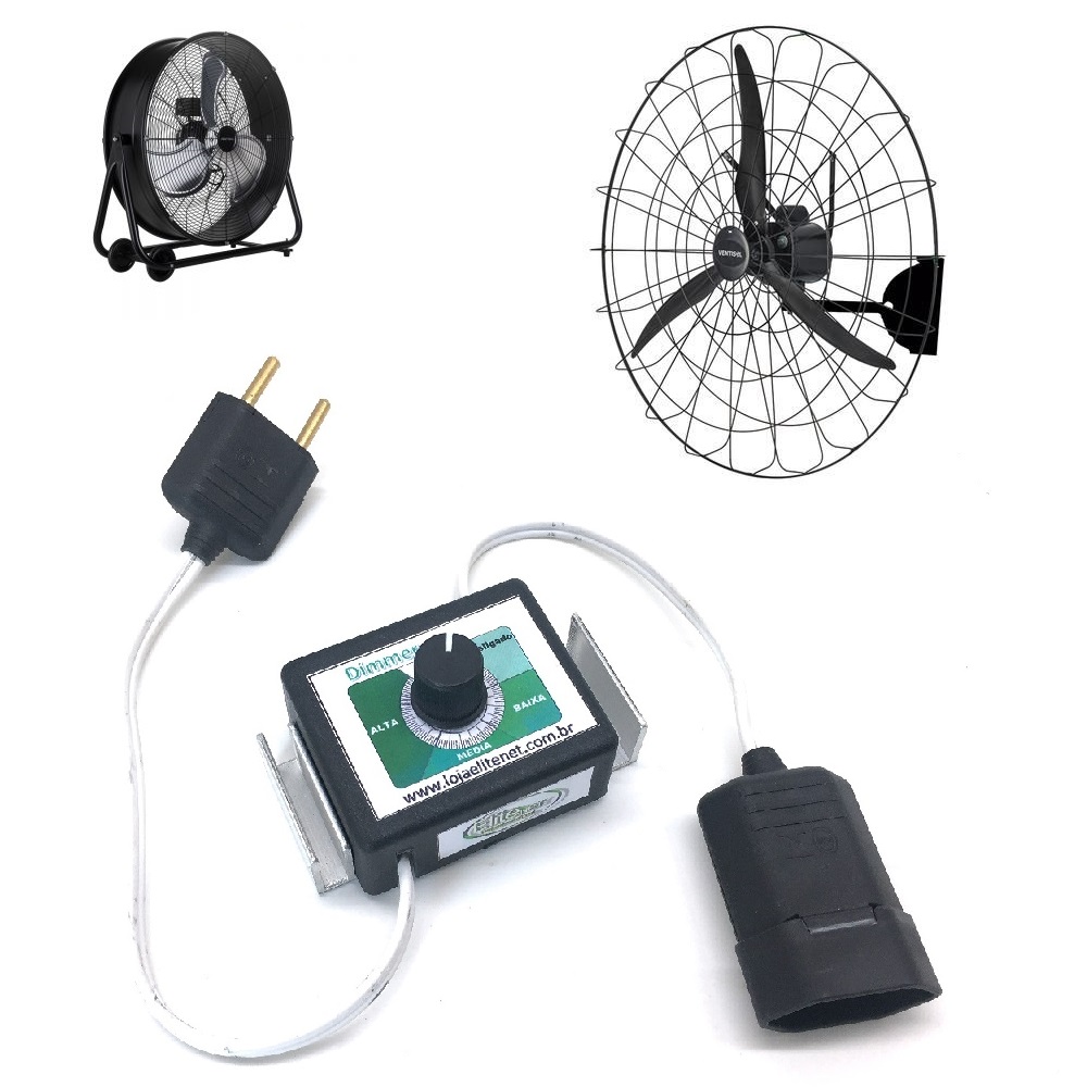 Variador de velocidade para ventilador Ventisol de 1 metro e 1/2CV (chave de controle)