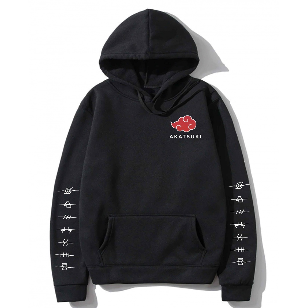 Blusa em moletom infantil adulto naruto akatsuki