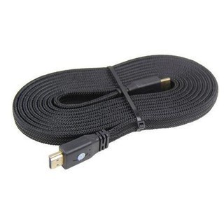 Cabo HDMI 10m Versão 2.0 3D 4K x 2k HDMI M x HDMI M Gold. Flat Slim. Tamanho: 10,0 Metros.
