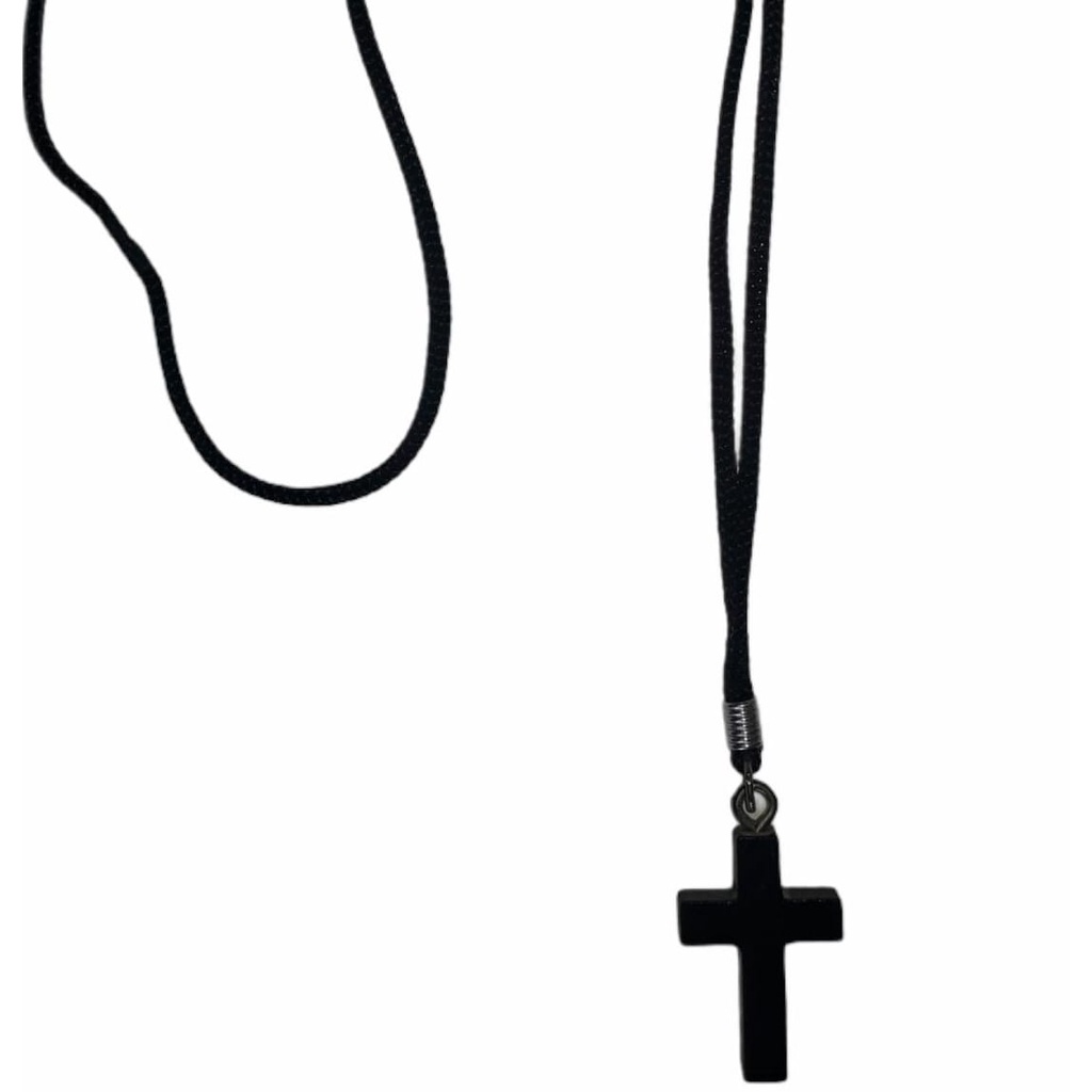 Cordão Pescoço Crucifixo Liso Madeira em Oferta na Shopee