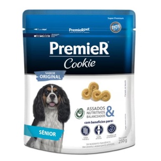 Biscoito Premier Cookie para Cães Sênior Sabor Original 250g em Oferta na Shopee