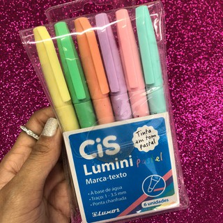 Kit Marca Texto Tons Pasteis Cis Lumini