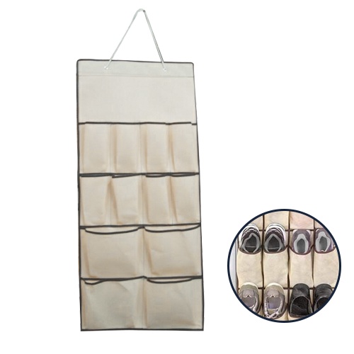 Sapateira Com 20 Divisórias Armazenamento Sapatos Porta Closet Perdurável Espaço Tecido Resistente em Oferta na Shopee