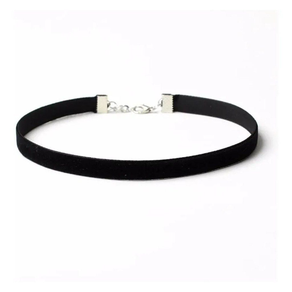 Choker Gargantilha Veludo Alta Qualidade Preto Marrom Azul Bordô