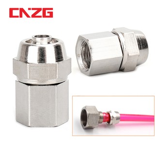 KPCF 1/8 "1/4" 3/8 "1/2" BSP Conexões Pneumáticas Femininas Conector Rápido Encaixe de Ar para Tubo OD 4mm 6mm 8mm 10mm 12mm