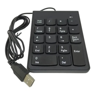 Mini Teclado Numérico Usb Com Fio 18 Teclas Notebook Pc Novo em Oferta na Shopee