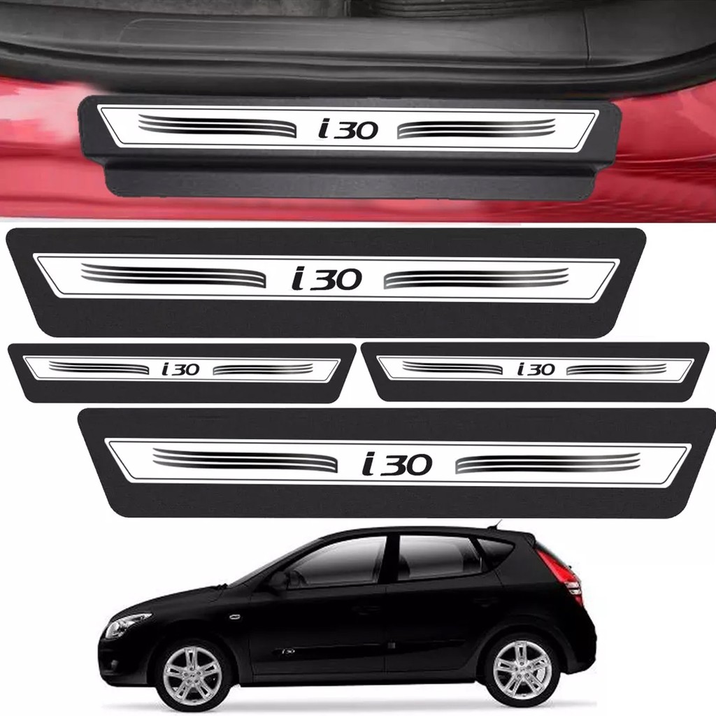 Kit 8 Peças Adesivo Soleira Porta I30 2010 2011 Á 2016-prata !!!! !!! Aproveite!