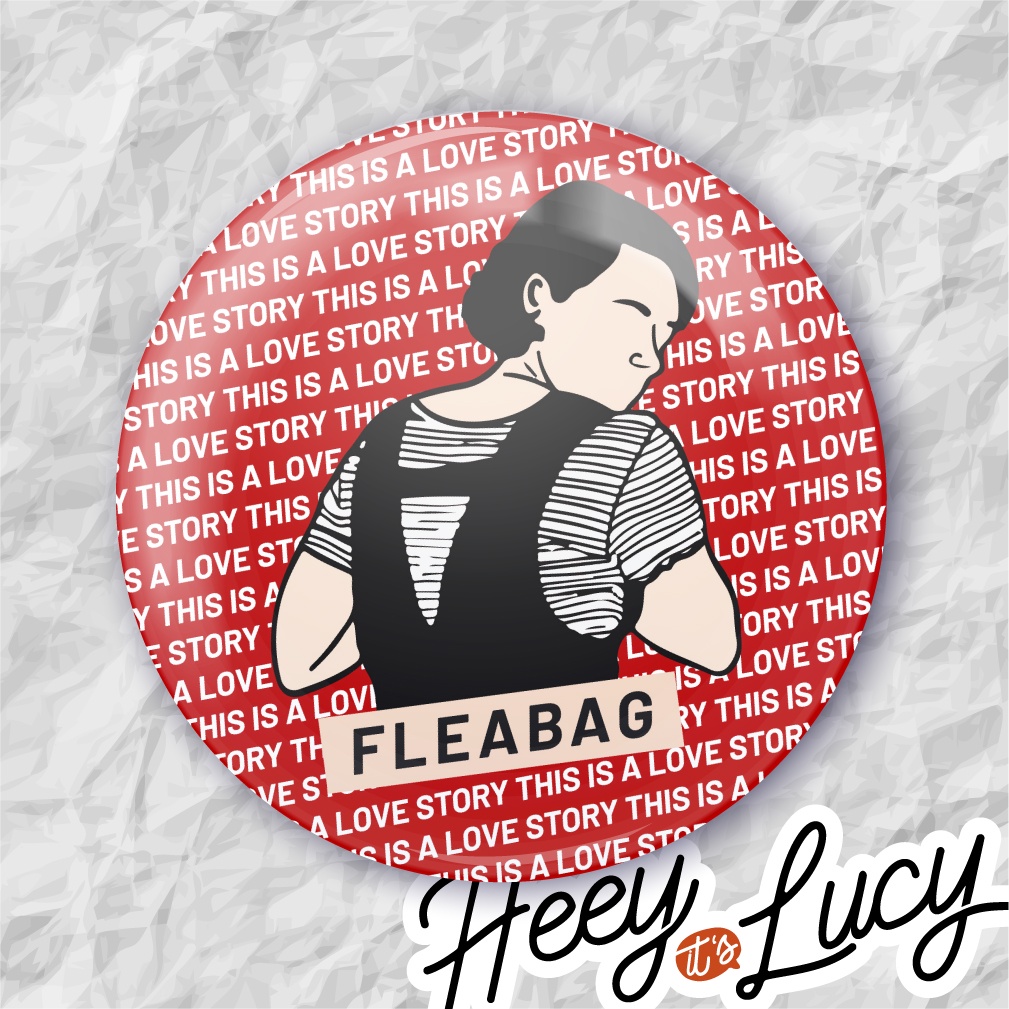 Botton "this Is A Love Story" - Broche Alfinete 3,8 ou 4,4 cm em Oferta na Shopee