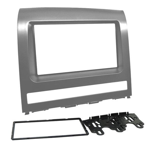 Moldura 2din Fiat Palio,Palio Weekend,Strada,Strada Adventure,Idea, Siena 2008 Até 2012 - Prata em Oferta na Shopee