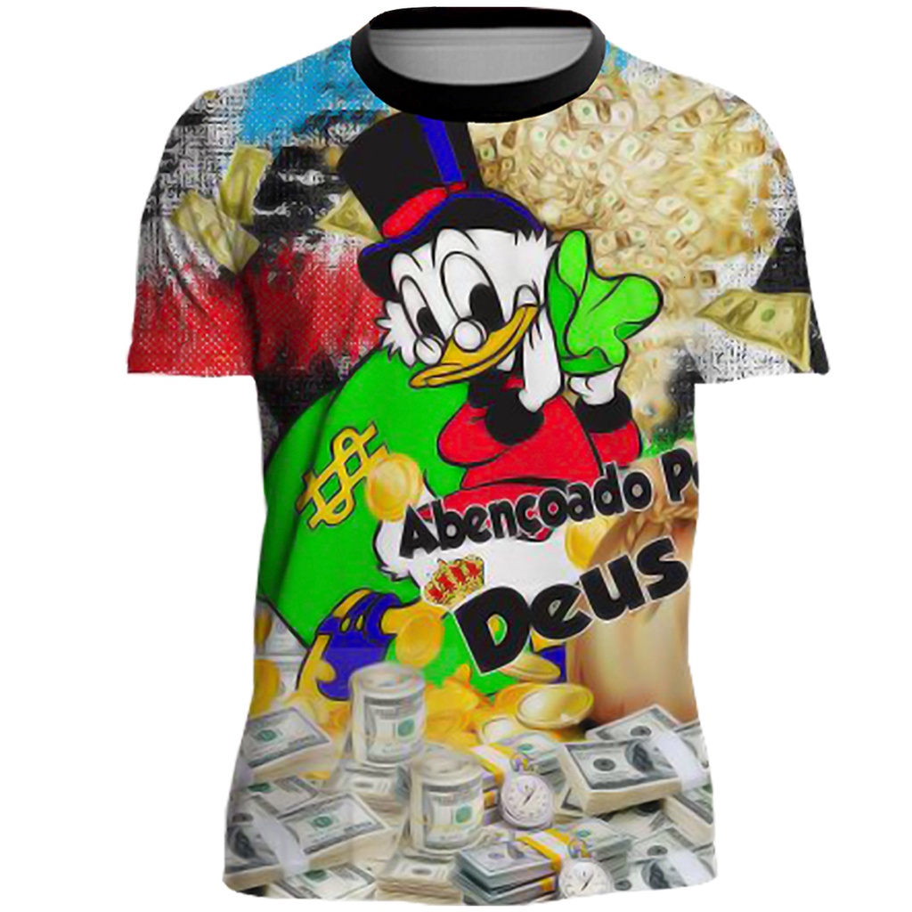 Camiseta Masculina De Quebrada Favela Venceu Irmãos Metralha Tio Patinhas Camisa Varias Estampas Promoção Baile Funk