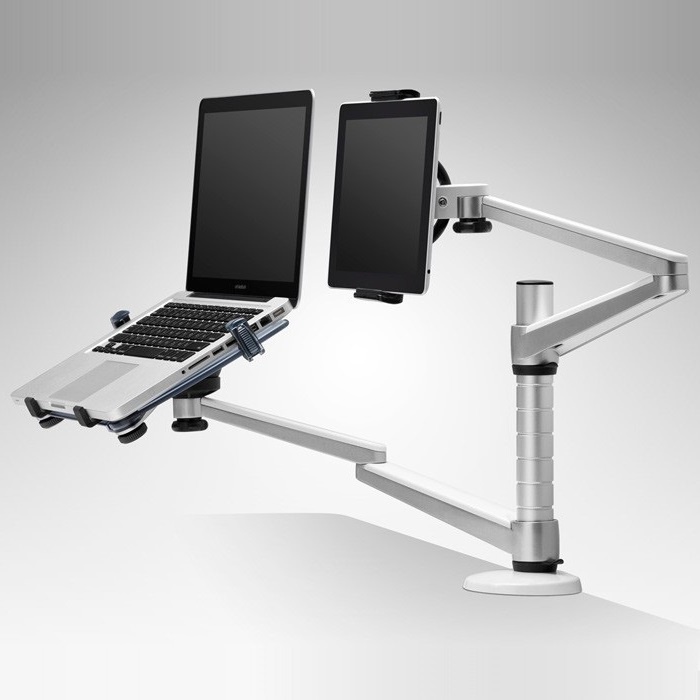 Suporte de mesa para notebook e Tablet articulado em alumínio F270