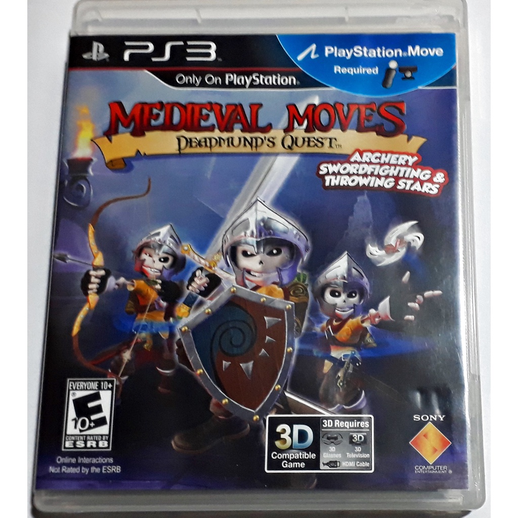 Jogo Medieval Moves Deadmunds Quest Playstation 3 Ps3 Ps Move Mídia Física Original Usado