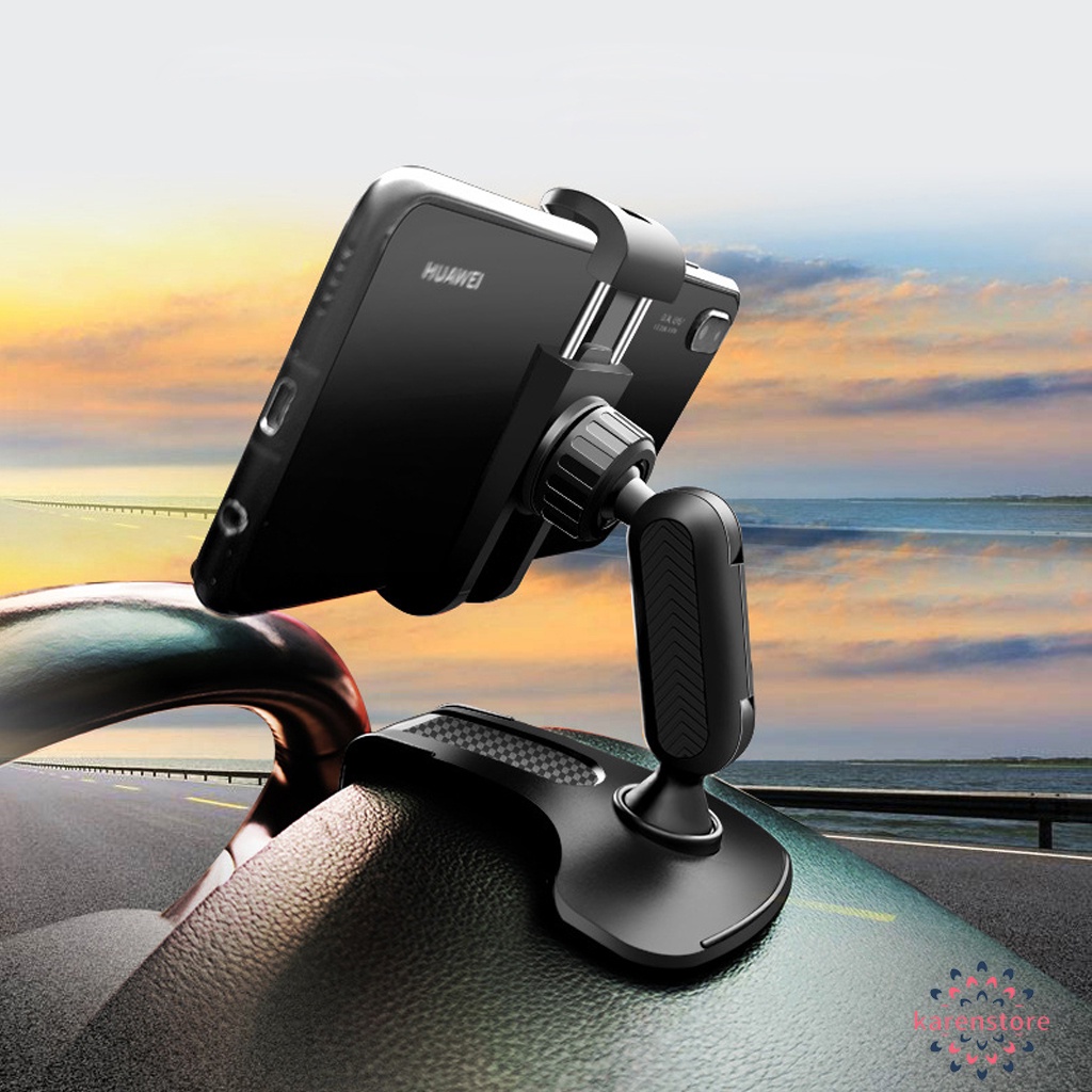 Suporte de montagem para painel de carro GPS 360 ° universal para telefone celular GPS Suporte HUD Clip no berço