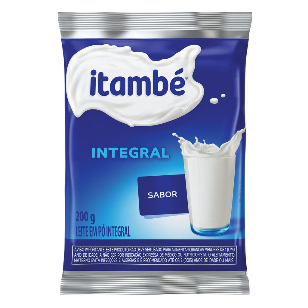 Leite em Pó Integral Itambé Sachê 200g