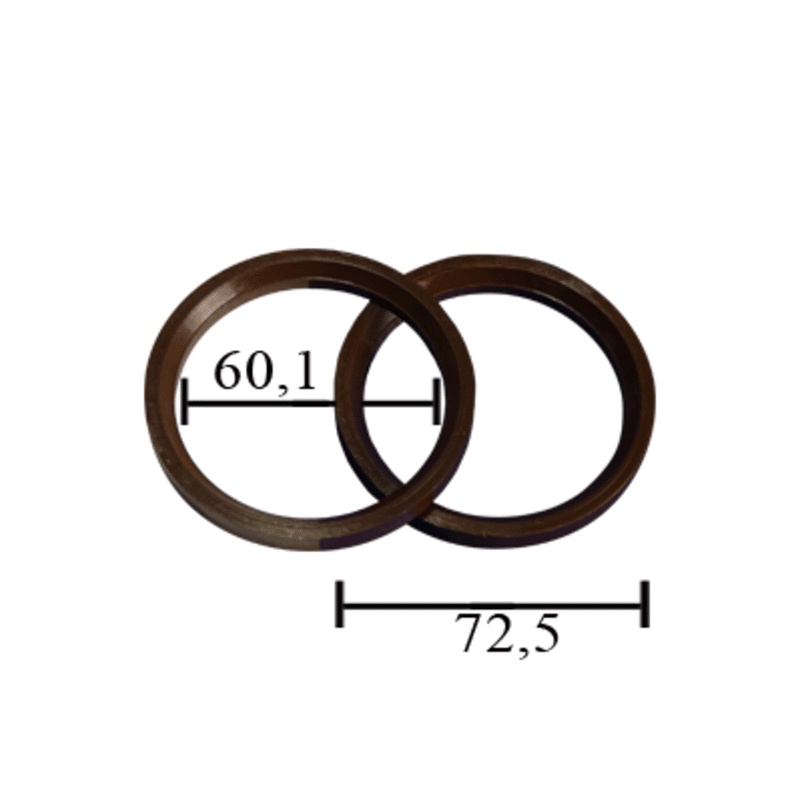ANEL CENTRALIZADOR DE RODA MARRON RENAULT MANGELS 72,5 X 60,1 VASKA (100033)