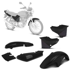 Kit Carenagem Pro Tork YBR 125 2000 2001 2002 2003 2004 2005 2006 2007 2008 Várias Cores