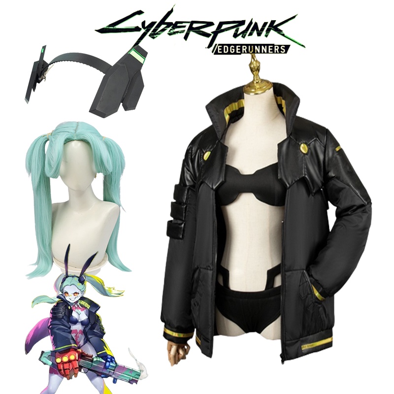 Halloween Sexy Plus Tamanho Cyberpunk Edgerunners Rebecca Cosplay