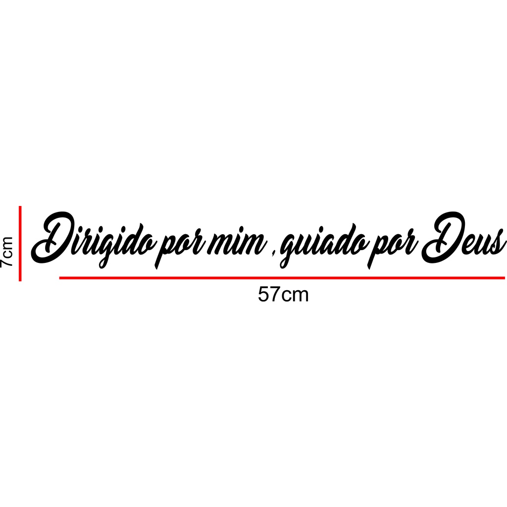 Adesivo Vidro Parede Frase Dirigido Por Mim Guiado Por Deus | Shopee Brasil