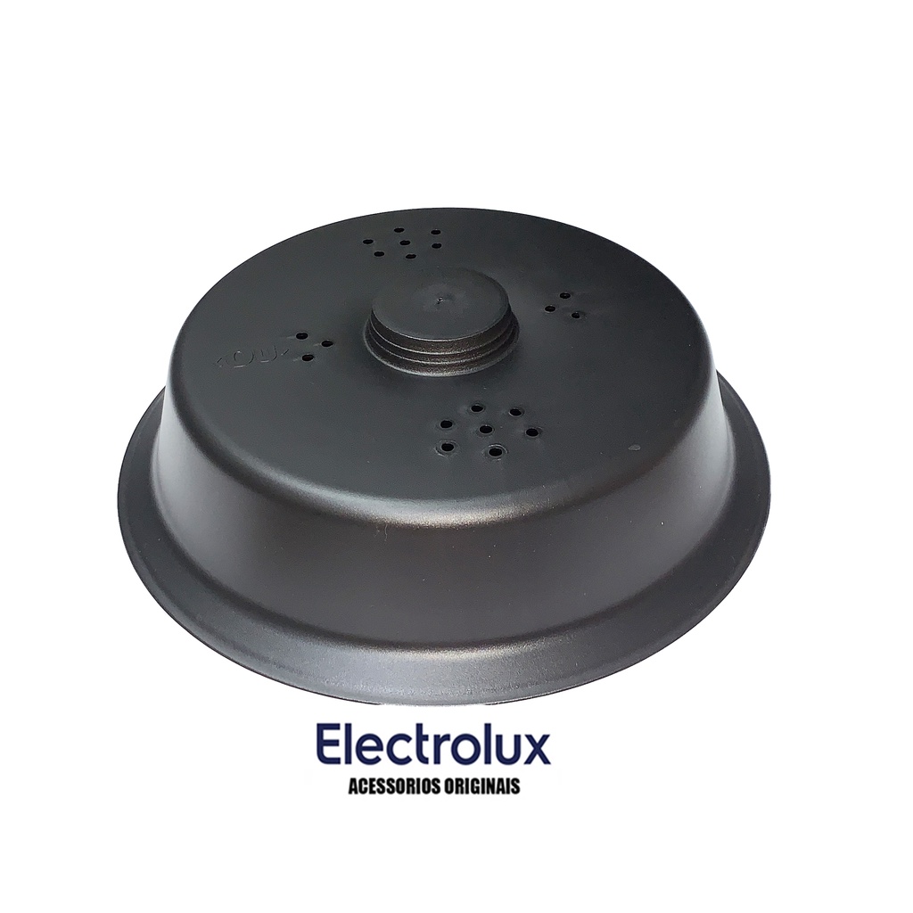 Tampa Para Microondas Electrolux Preta Original 26cm em Oferta na Shopee