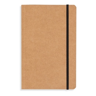 Caderno Kraft 21x13,7cm  80 Folhas Sem Pauta Amareladas