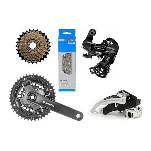 Kit Relação Shimano Grupo Tourney 21v Index Com Pedivela