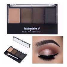 Paleta De Sombras Unica Para Sobrancelha Ruby Rose Maquiagem, Profissional