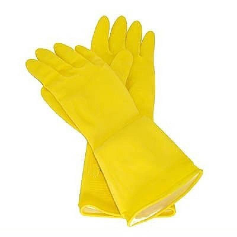 LUVA AMARELA LATEX PARA LIMPEZA GERAL TAM G
