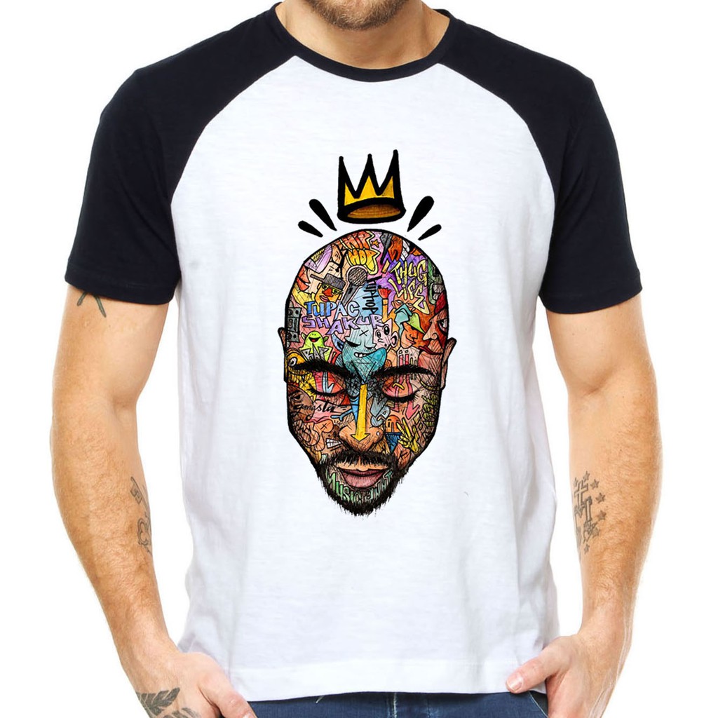 Camiseta Tupac Shakur Kings Rapper 2pac Makaveli Shopee Brasil 3525