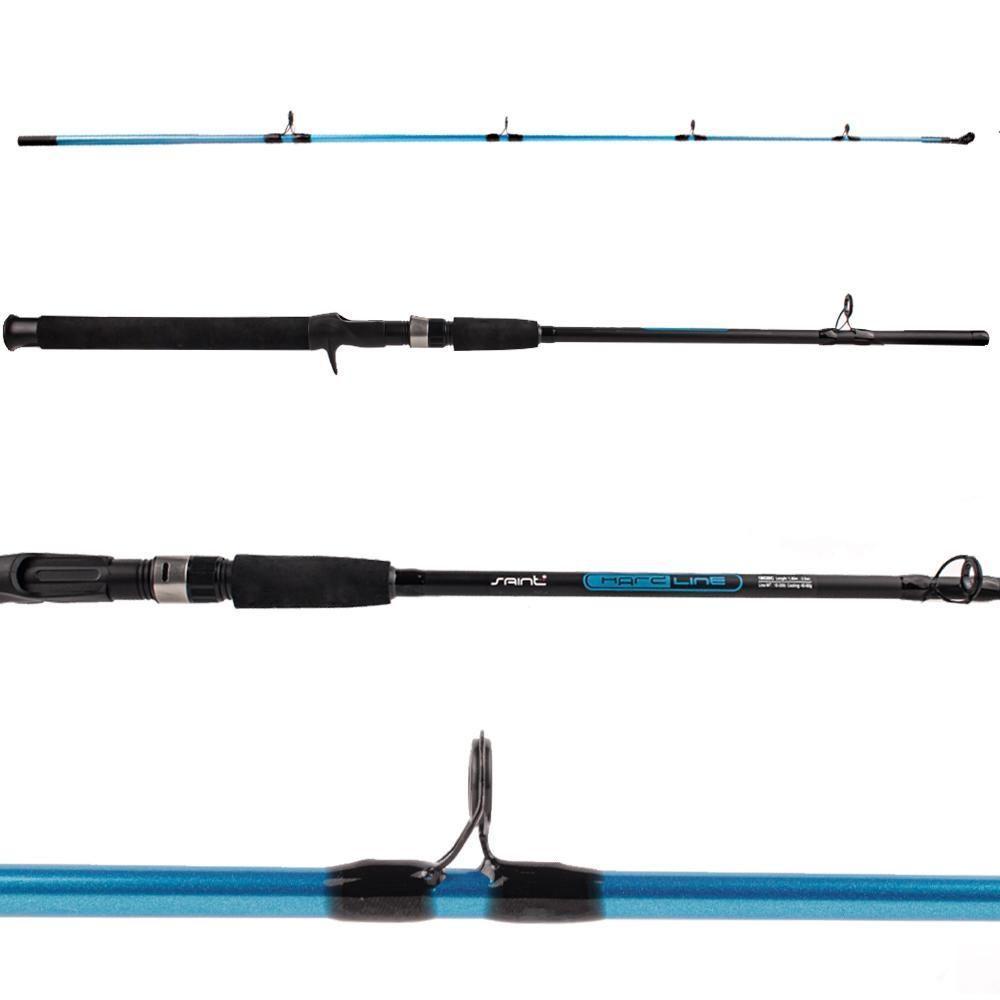 Vara para Carrretilha Hard Line 2402 BC40 80G 7'8 2,40mts 40lbs 2 Partes - Saint Plus - Sports & Outdoors