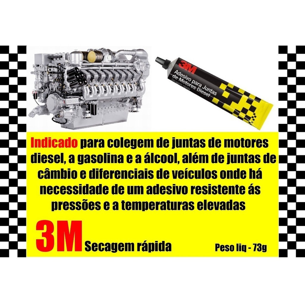 Adesivo Cola Junta De Motor Diesel Gasolina 3m 73 G Excelente Adesao Ao Aco Aluminio Shopee Brasil