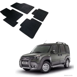 Jogo 4 Pecas Tapete Automotivo Especifico Fiat Doblo 100% Borracha Borcol