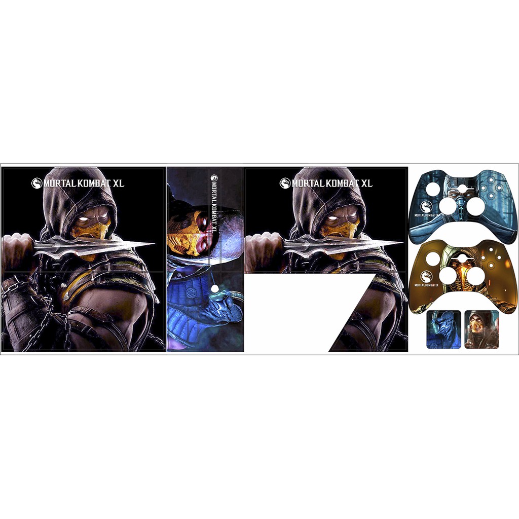 Skin Adesiva Xbox 360 Super Slim - Mortal Kombat X