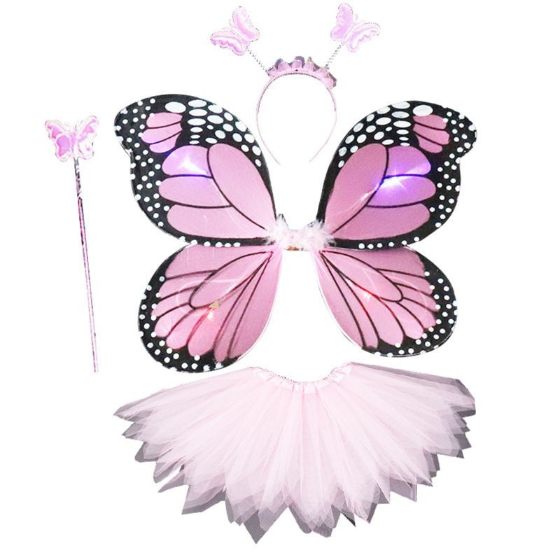 white fairy wings and wand