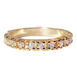 Aparador De Aliança Ouro Banhado 18k (10 Camadas) Zircônias + Caixinha