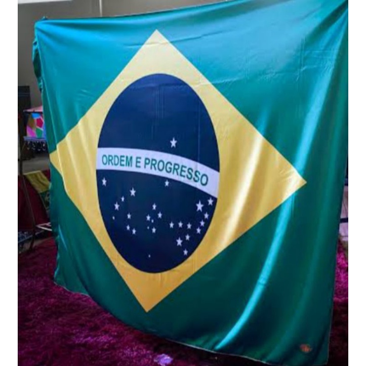 Bandeirão do Brasil Grande 3,00x1,80m Copa do Mundo 2026