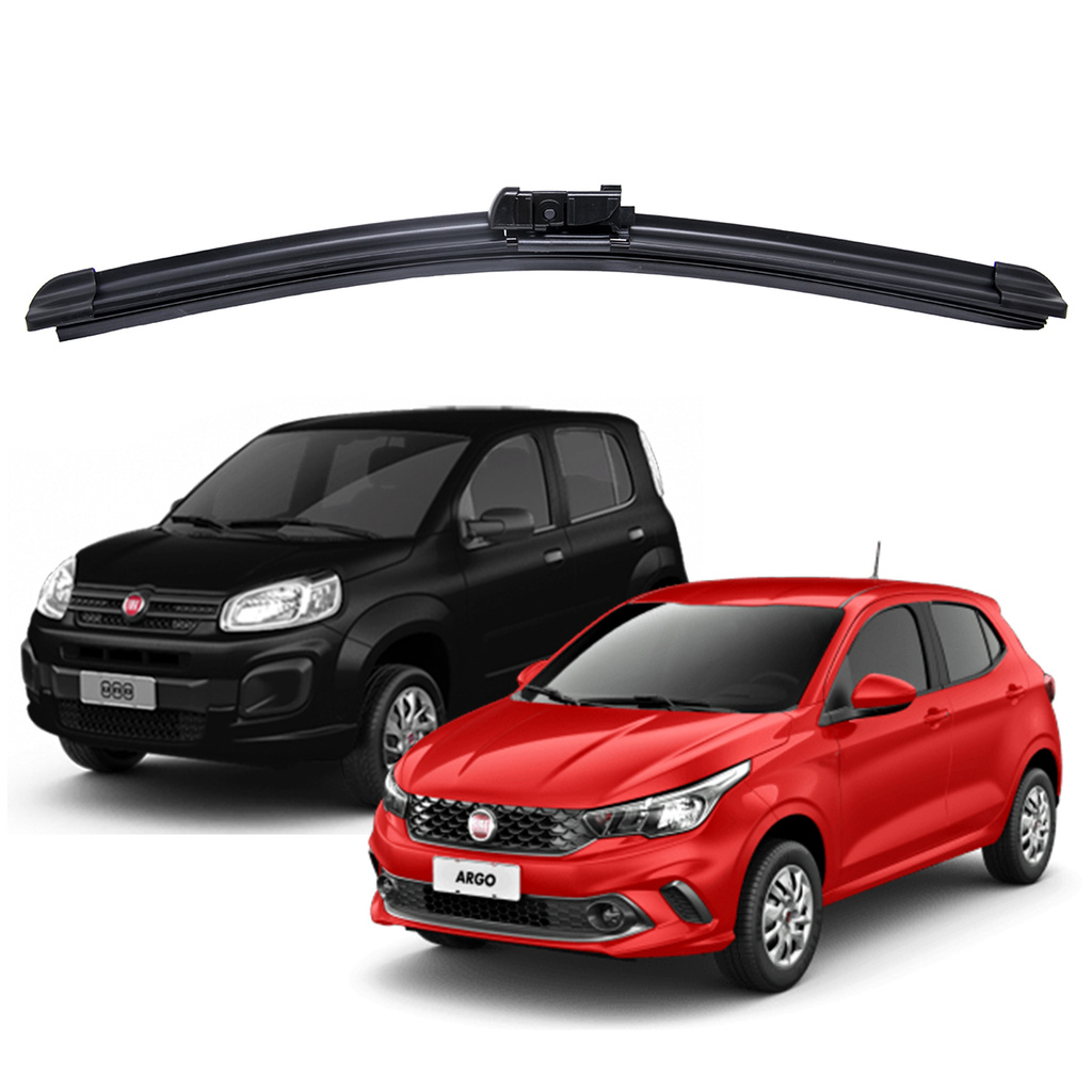 Par Palhetas Limpador Parabrisa Dianteiro Novo Uno E Argo - Spare Parts and Accessories for Vehicles