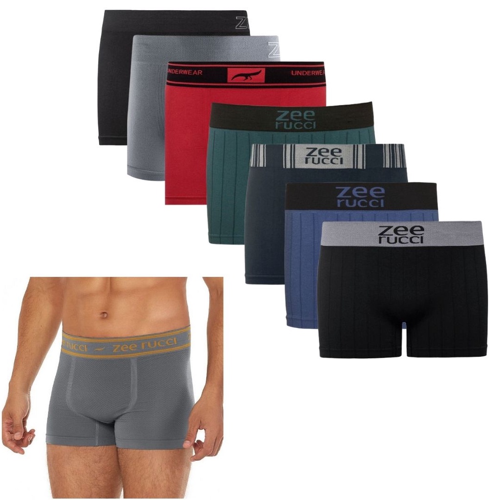 Cueca Boxer Masculina Sem Costura Zee Rucci Zorba Homem Adulto