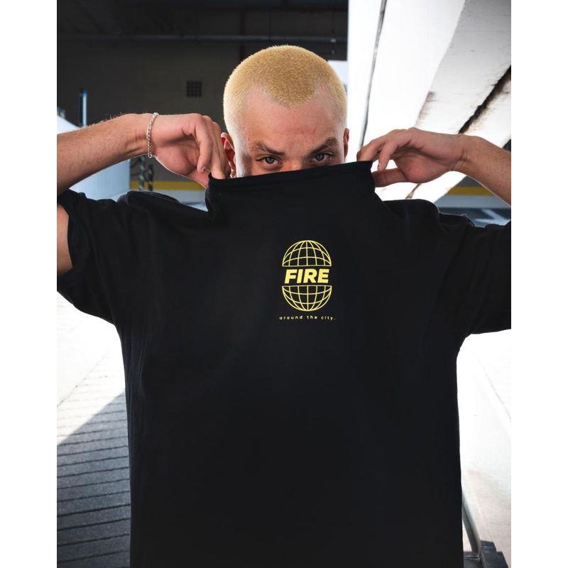 Camiseta Masculina Original Fire Oversized Streetwear 5 Estampas ...